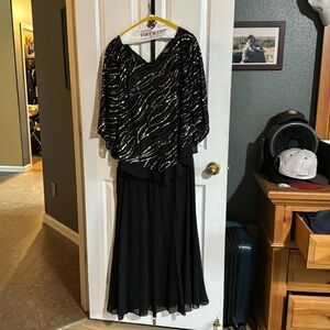 2 Piece Black Tie Dress